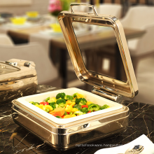 Hot Sale Super Quality Various Design 304 Stainless Steel Delux Hydraulic Buffet Electric  Food Warmer
